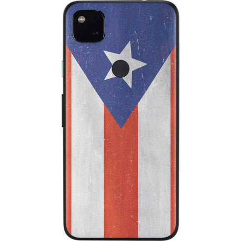 Puerto Rico Flag Distressed Google Pixel 4a Skin